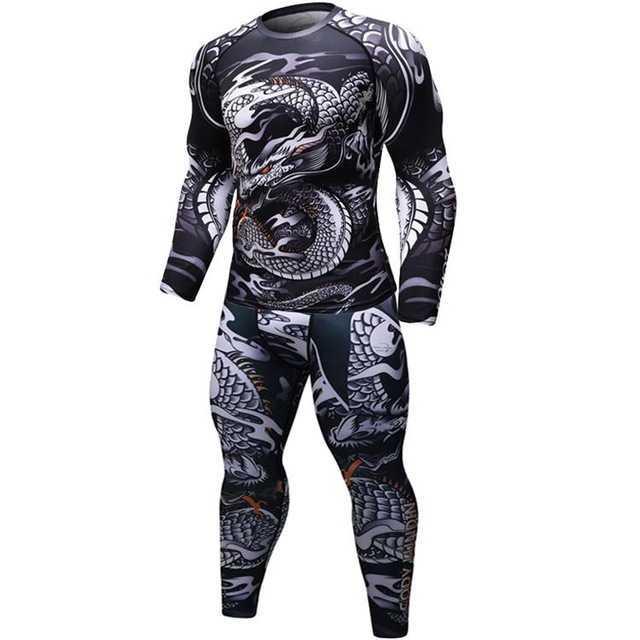 Male Sport Suit Men Running Clothes Sport Wear Yoga Set 1614254647192