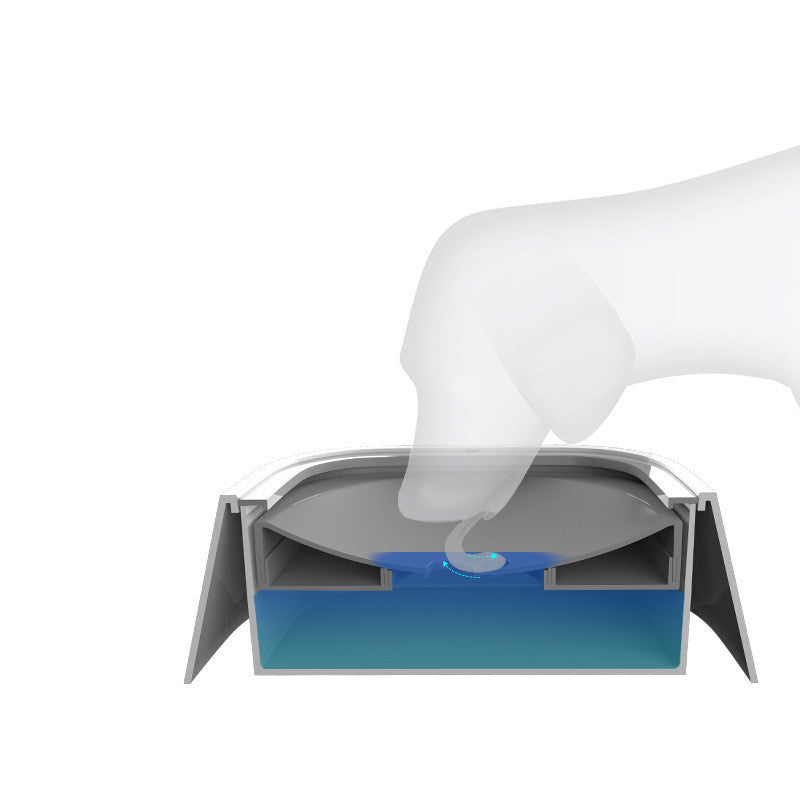 1.5L Cat Dog Water Bowl Carried Floating Bowl Anti-Overflow Slow Water Feeder Dispenser Pet Fountain ABS&PP Dog Supplies - HD Wireless Product #7