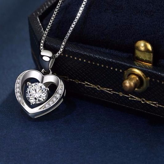 New Platinum Plated Silver Pendant