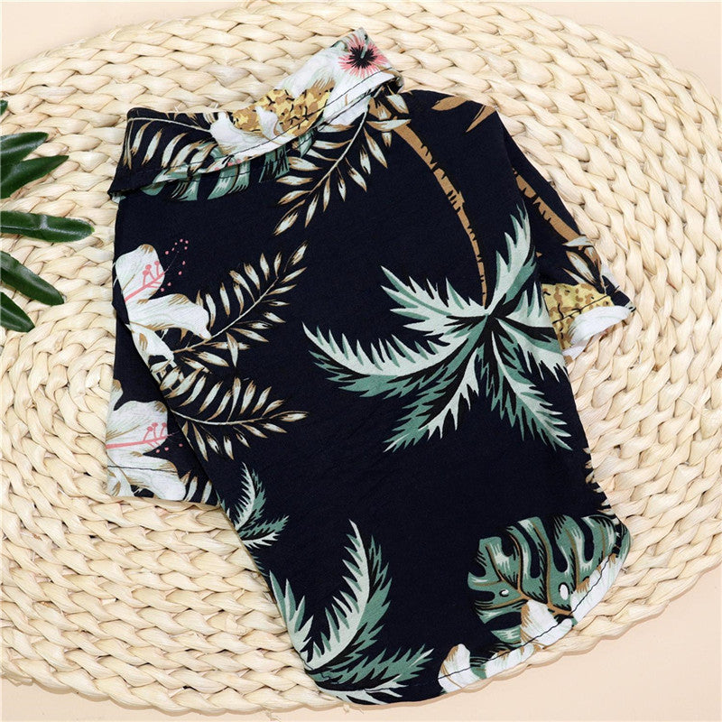 Hawaiian Teddy Small Dog Dog Shirt Cloth Cat Clothes 1615117581470