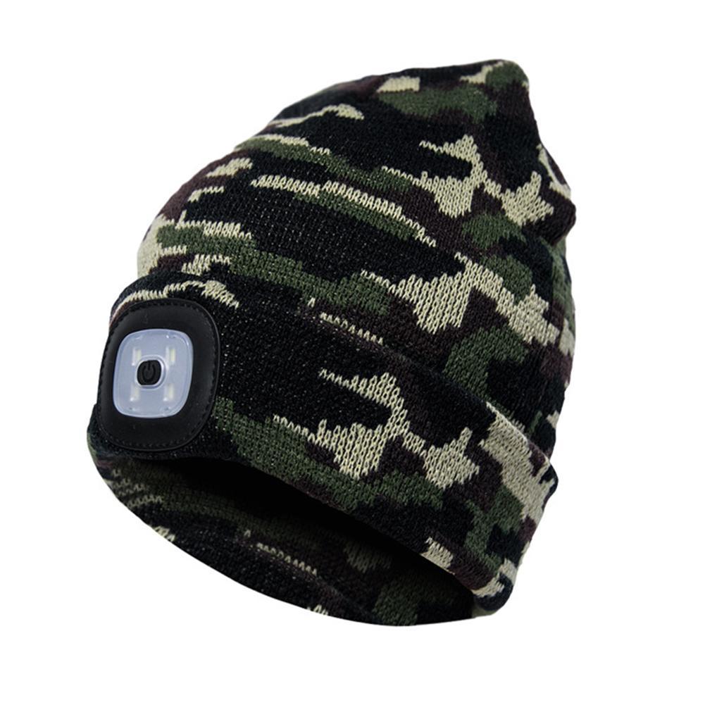 LED Knit Hat Button Cell Type Knitted Hat With Light Glowing 1615142750600