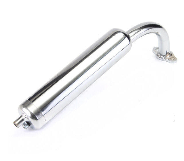 Motorcycle Chrome-Plated Muffler Two-Stroke Motorcycle Muffler Exhaust Pipe 1615462644651