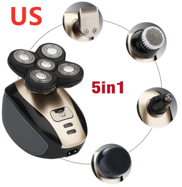 5 In 1 Multifunctional Electric Shaver 5 Blade Razor For Men Shaved Head Rechargeable Shaving Machine Beard Nose Hair Trimmer - HD Wireless Product #8