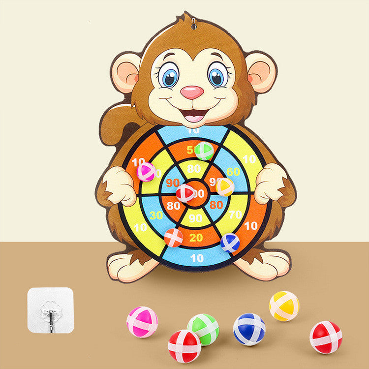 Spot Wholesale Children's Sticky Ball Dart Board Cartoon Fun Dart Board Plus Velvet A Variety Of Creative Cartoon 16155197824