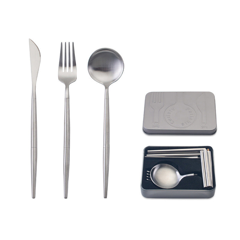 stainless steel portable cutlery set 161587291783953
