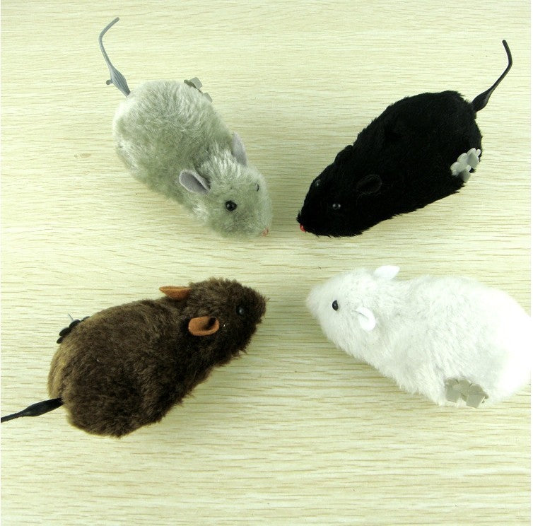 Clockwork Spring Power Plush Mouse 1615947443242