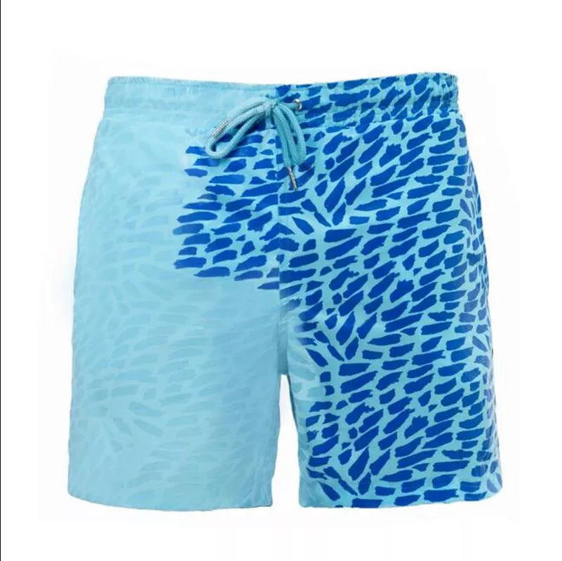 Magical Change Color Beach Shorts Summer Men Swimming Trunks Swimwear Swimsuit Quick Dry bathing shorts Beach Pant 1615987887