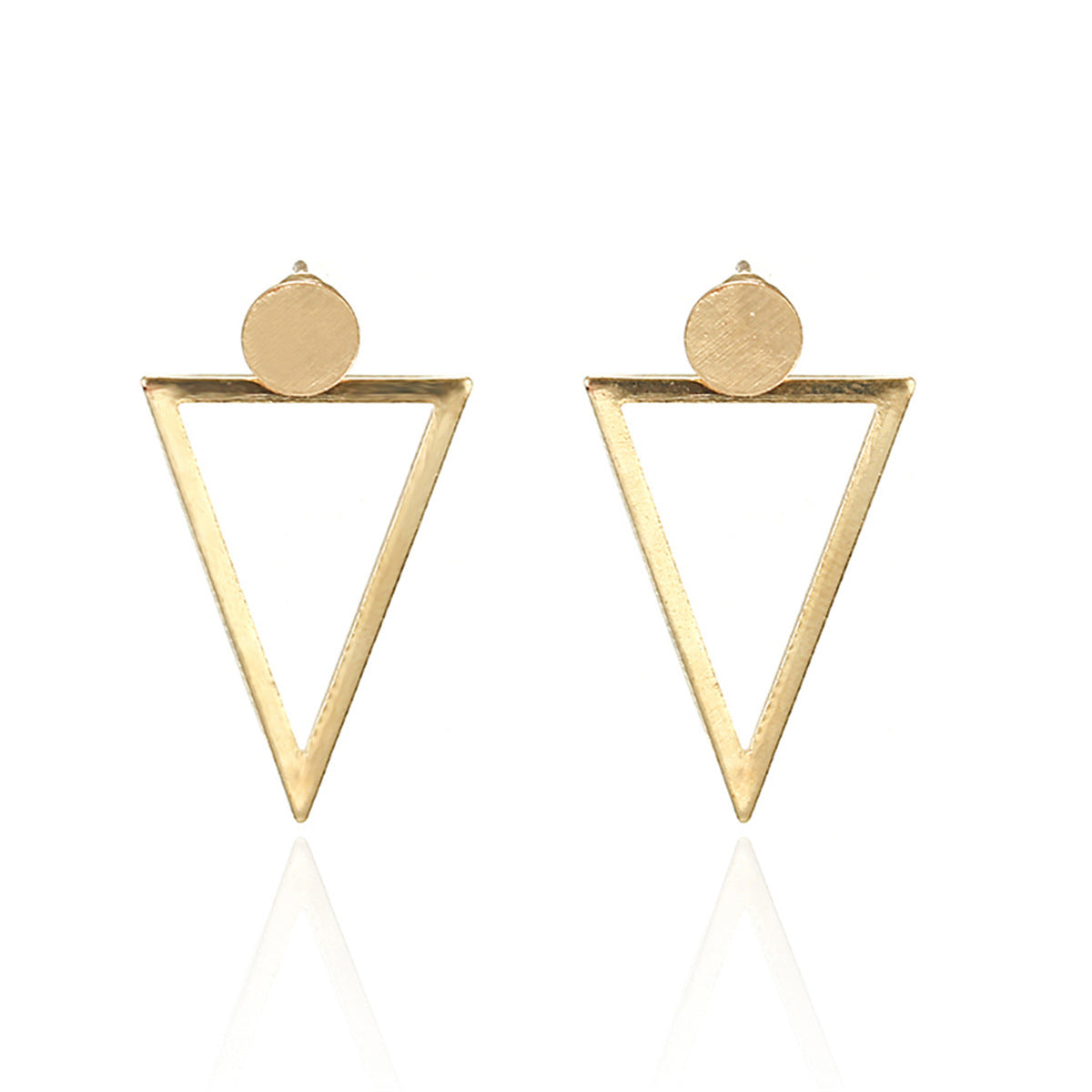 Titanium Steel Geometric Triangular Long Earrings For Women 1616130901884