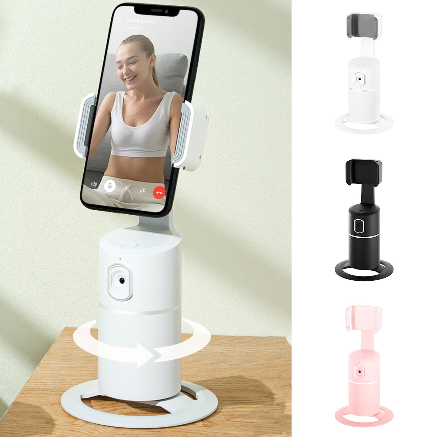 Smart Face Recognition Tracking PTZ Mobile Phone Stand Anchor Live Broadcast Stand - 图片 3