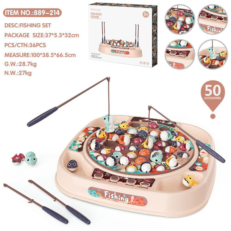 Simulation Baby Fishing Toy Children's Electric Rotating 1616567753863