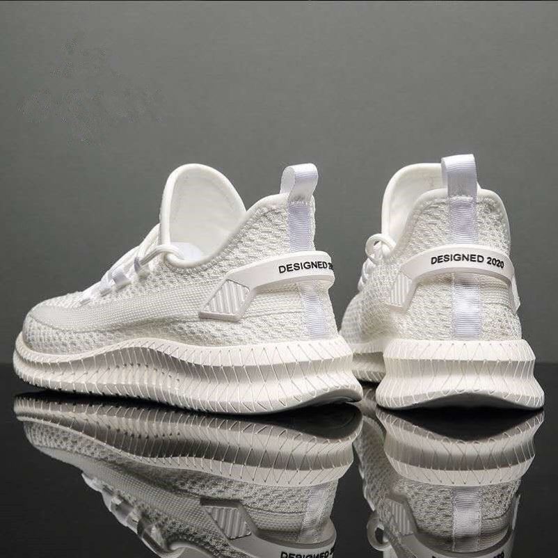 All Black Work Shoes Men's Mesh Men's Shoes Breathable Lightweight Mesh Shoes Summer Mesh Sports Casual Shoes 1616641828980