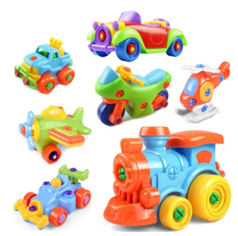 Children's Toys Detachable and Assembled Motorcycle Plastic Building Block Toys 1616827648676