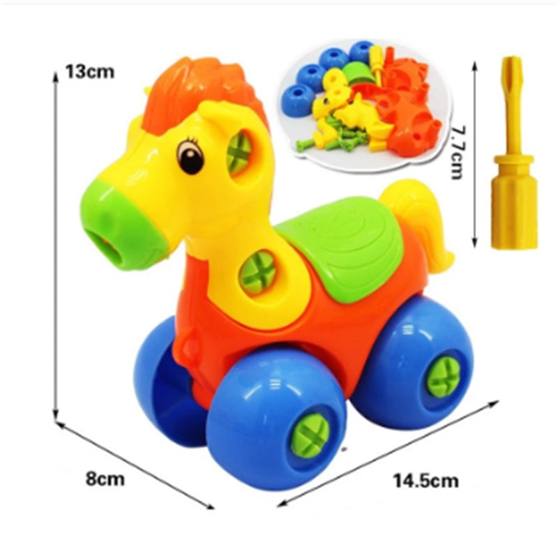 Children's Toys Detachable and Assembled Motorcycle Plastic Building Block Toys 1616827648677