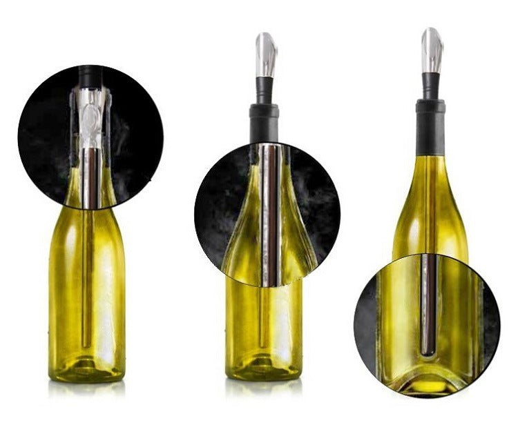 New Wine Chiller Stainless Steel Red Wine Cooling Popsicle Maker Quick Freeze 1617106350413