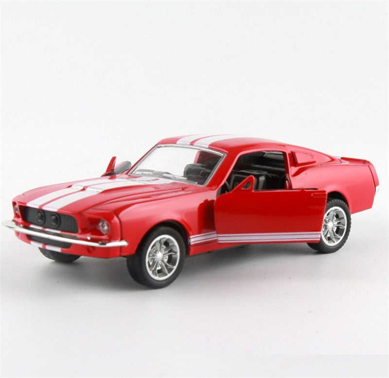 Mustang Door Pull Back Alloy Car Alloy Toy Car Model 1617184069572