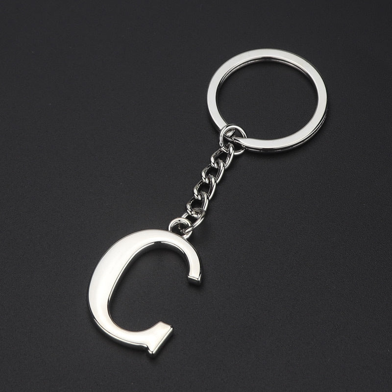 English Alphabet Keychain Keychain Personal Name Letter Pendant 1617333040104