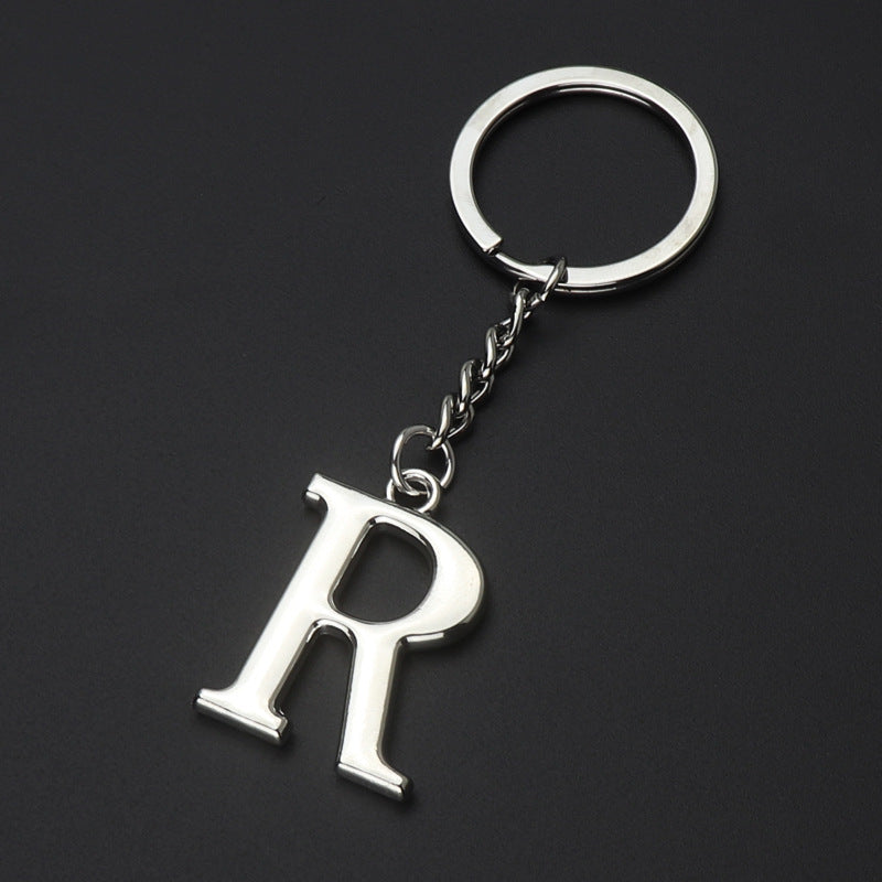English Alphabet Keychain Keychain Personal Name Letter Pendant 1617333040386