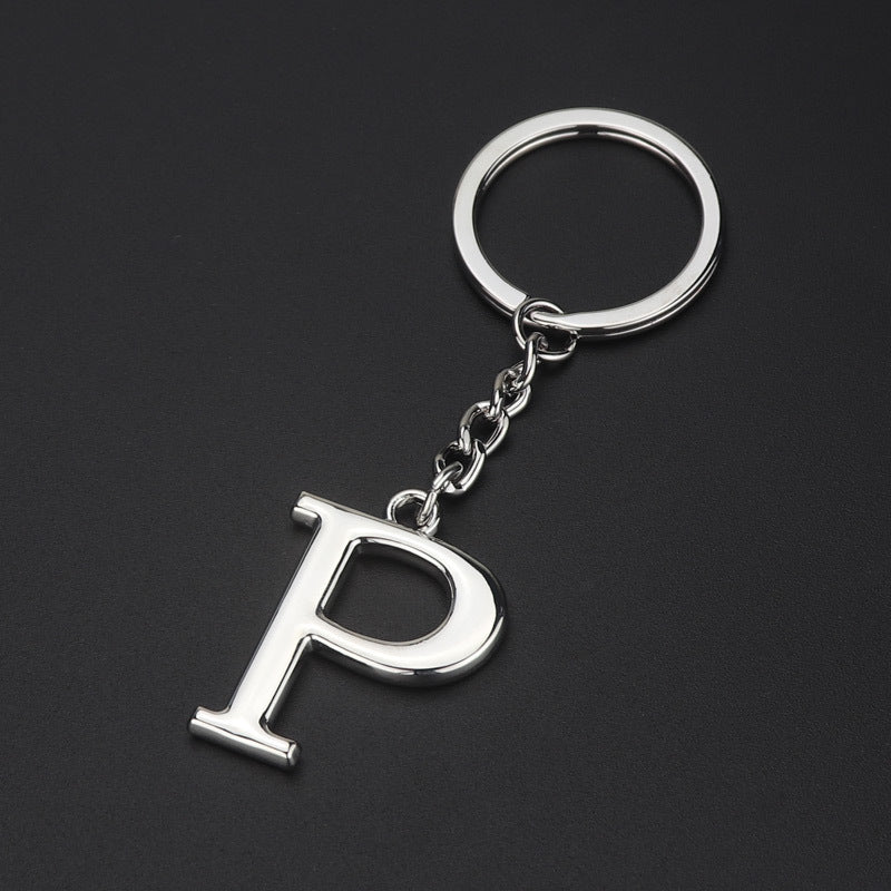 English Alphabet Keychain Keychain Personal Name Letter Pendant 1617333041238