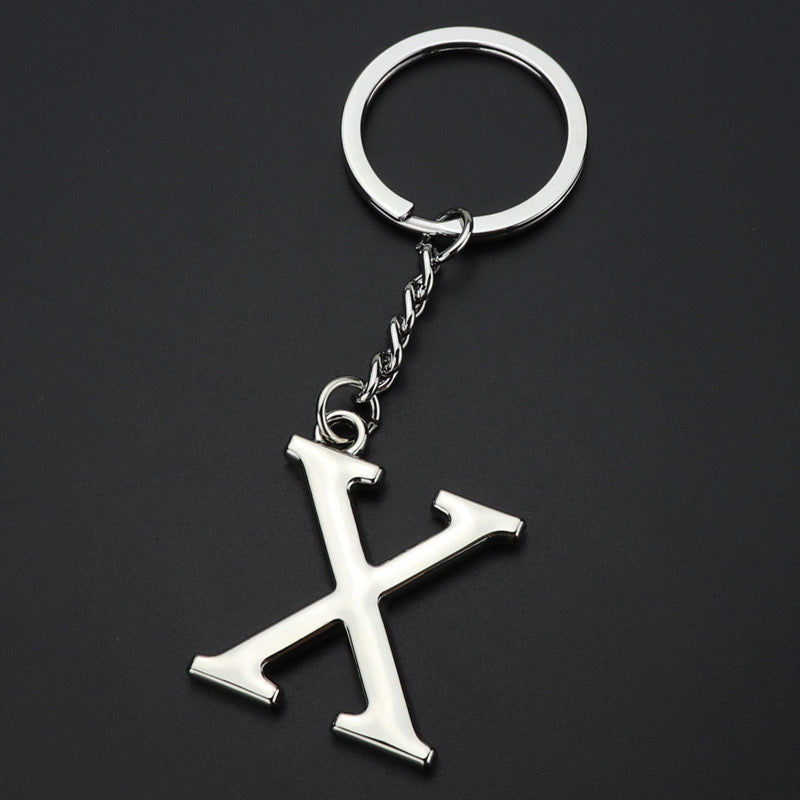 English Alphabet Keychain Keychain Personal Name Letter Pendant 1617333041242