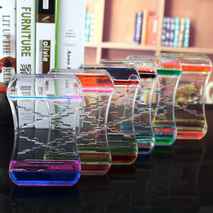 Creative Cruise Fluid Liquid Hourglass Quicksand Timer 2024 Ins Living Room Office Ornaments Desk Table Decorations Home Deco
