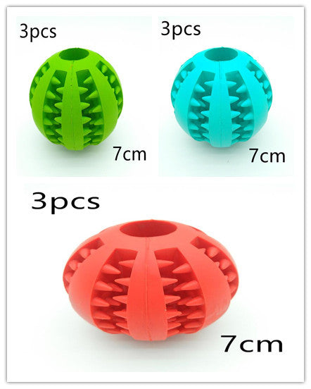Pet Slow Feeder Dog Toy Cute Funny Rubber Dog Ball Toy 1617590052497
