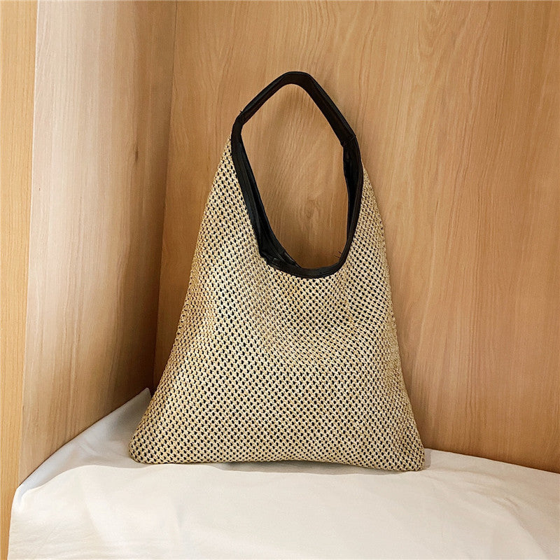 Fashion Rattan Women Shoulder Bags Wikcer Woven Female Handbags Large Capacity Summer Beach Straw Bags Casual Totes 161778748