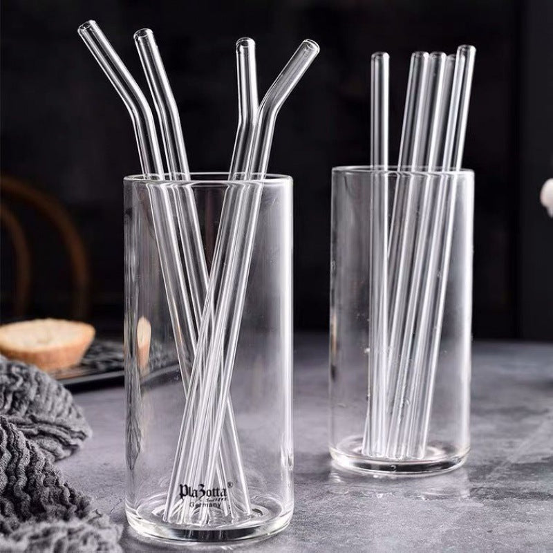 Glass Straws, Pearl Milk Tea Coarse Drinking Straws, Non-disposable Transparent Water Cups, Long Straws 1617870745792