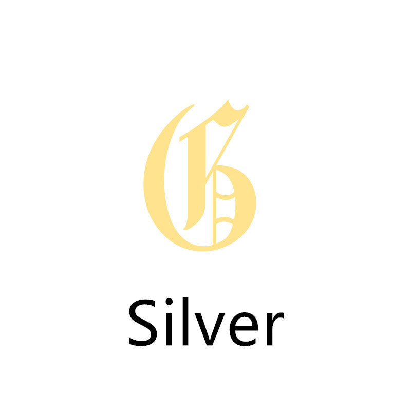 Ancient English Alphabet Initials Necklace Stainless Steel Necklace 1617944903608