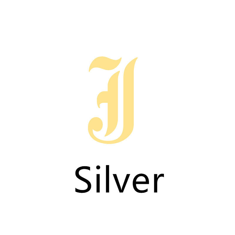 Ancient English Alphabet Initials Necklace Stainless Steel Necklace 1617944904175