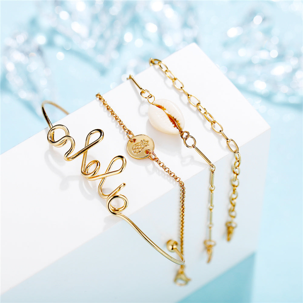 Set of four bracelets and bracelets 1618144701291