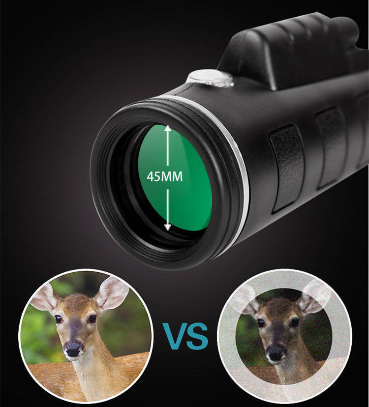 Telescope 40X60 Monocular Low Light Night Vision with Compass Mobile Phone Camera Telescope 1618314232012
