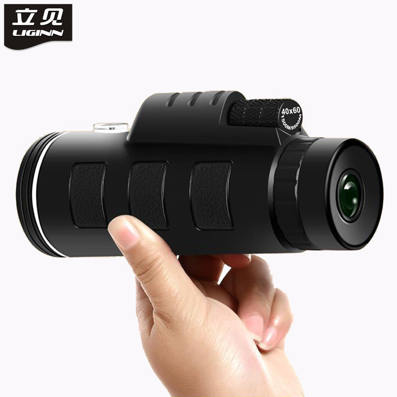 Telescope 40X60 Monocular Low Light Night Vision with Compass Mobile Phone Camera Telescope 1618314232305