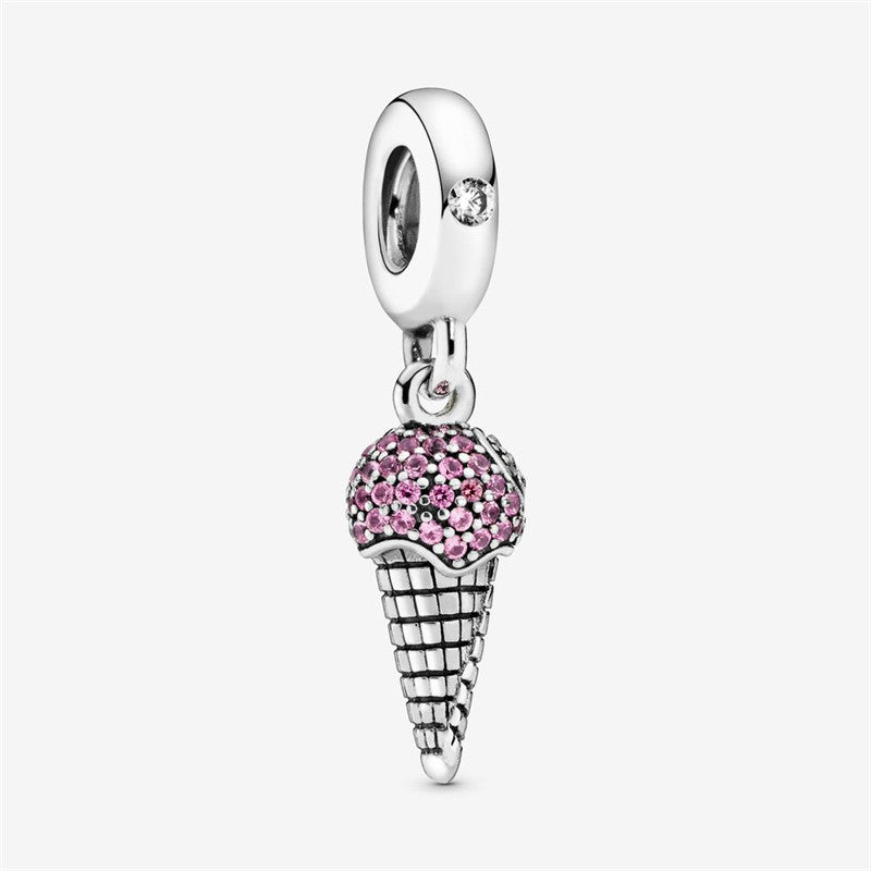 Sterling Silver Loose Beads Small Daisy Bracelet Beaded Charm 1618449488748
