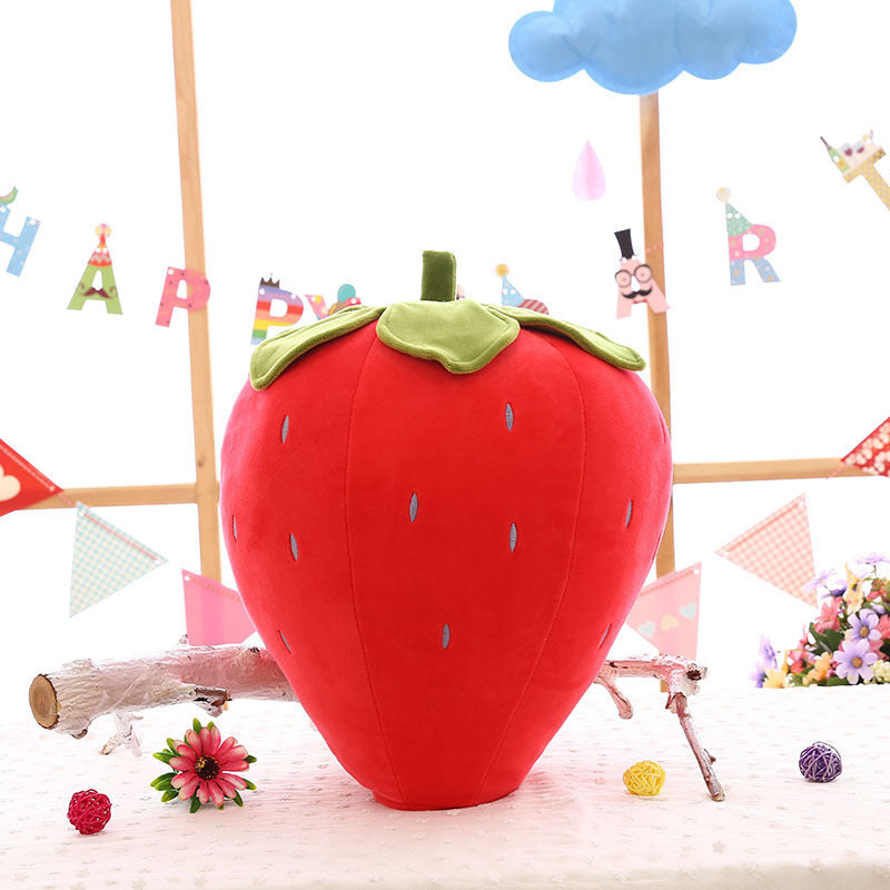 Factory Wholesale New Creative Fruit-Like Strawberry Pillow Large Soft Plush Toy Birthday Gift 1618538761710