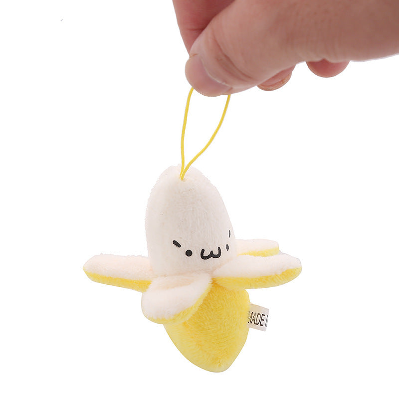 Plush Toy Peeled Banana Doll Mobile Phone Pendant Handmade Accessories Peeled Banana Expression Doll 1618552183310