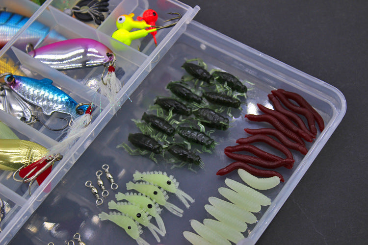 Fishing Gear Sequined Soft Bait Set 1618624482313