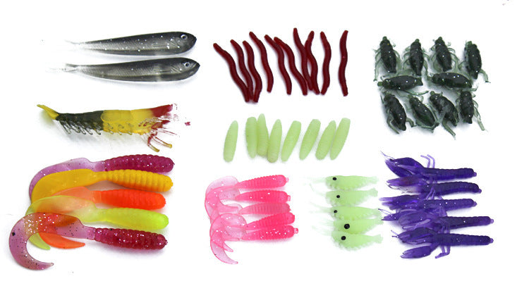 Fishing Gear Sequined Soft Bait Set 1618624482319