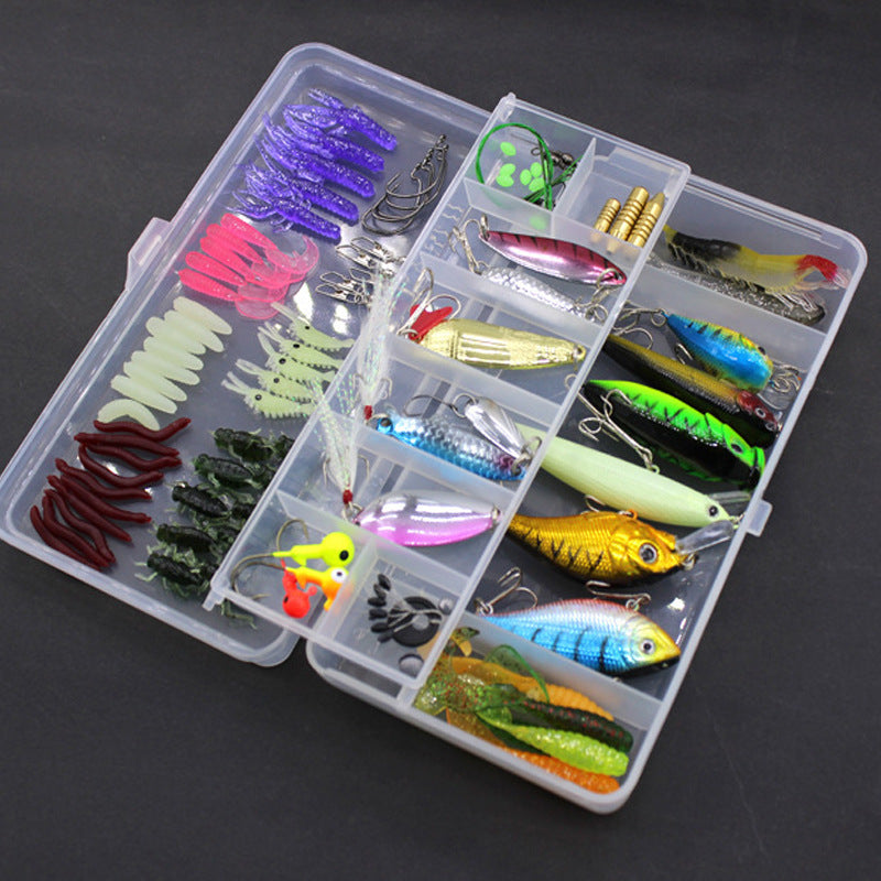 Fishing Gear Sequined Soft Bait Set 1618624482596