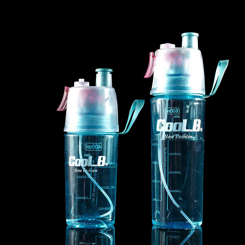 Sports Water Plastic Bottle Outdoor Creative Mist Spray with Leak Proof Portable Drinking Cup 1618625263149