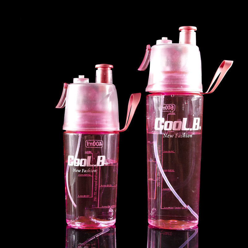 Sports Water Plastic Bottle Outdoor Creative Mist Spray with Leak Proof Portable Drinking Cup 1618625263438