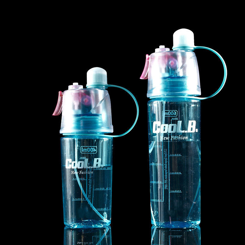 Sports Water Plastic Bottle Outdoor Creative Mist Spray with Leak Proof Portable Drinking Cup 1618625263441