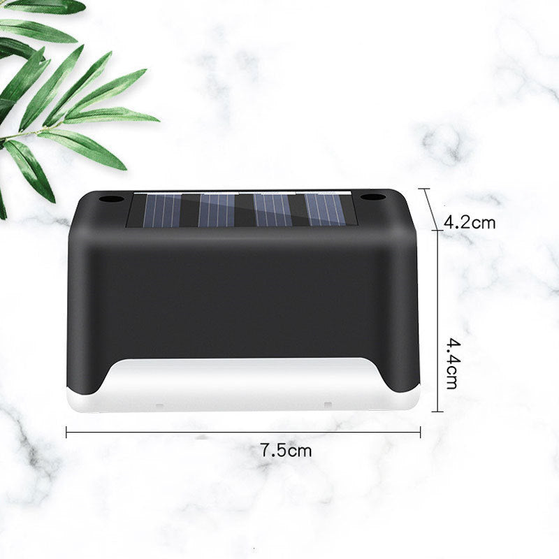 New Upgrade Waterproof LED Solar Fence Lamp Solar Deck Lights Solar Step Light Outdoor For Patio Stairs Garden Pathway Step Y