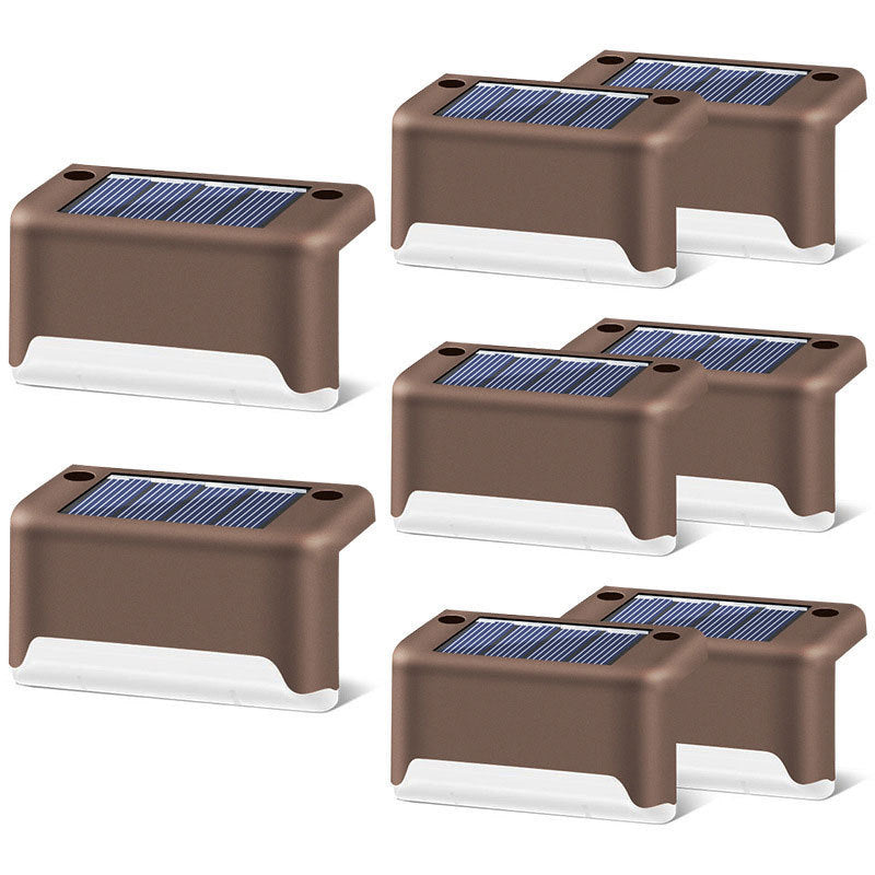 New Upgrade Waterproof LED Solar Fence Lamp Solar Deck Lights Solar Step Light Outdoor For Patio Stairs Garden Pathway Step Y