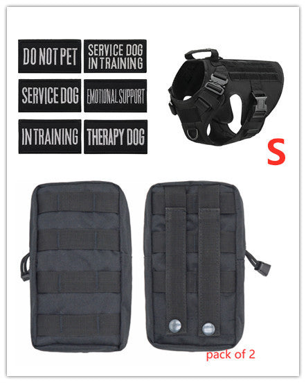 Military Tactical Dog Harness German Shepherd Adjustable Pet Dog Back 1619142630873
