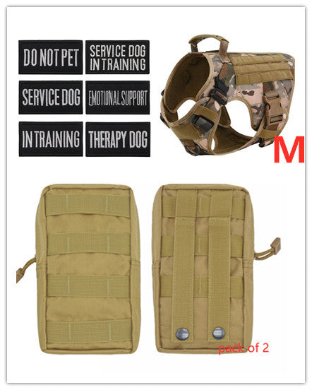 Military Tactical Dog Harness German Shepherd Adjustable Pet Dog Back 1619142630889