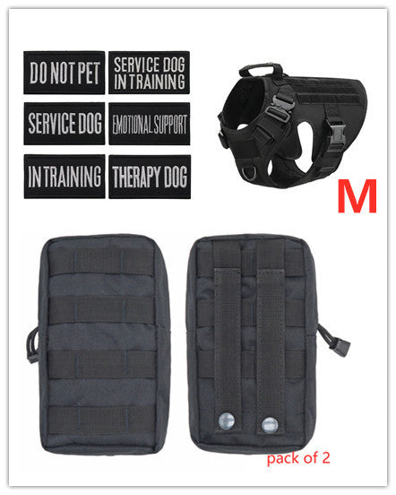 Military Tactical Dog Harness German Shepherd Adjustable Pet Dog Back 1619142631175