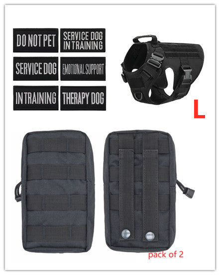 Military Tactical Dog Harness German Shepherd Adjustable Pet Dog Back 1619142631184