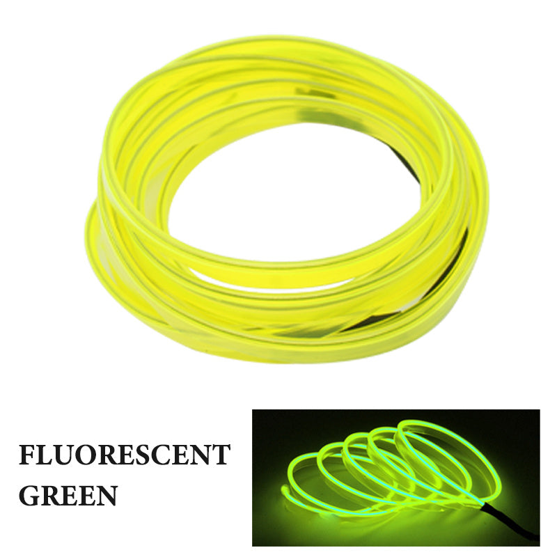 Car Interior Lighting El Cold Light Band Edge Wide Edge Car Atmosphere Lamp 1M2M3M 5M Luminous Line Set 1619335636112