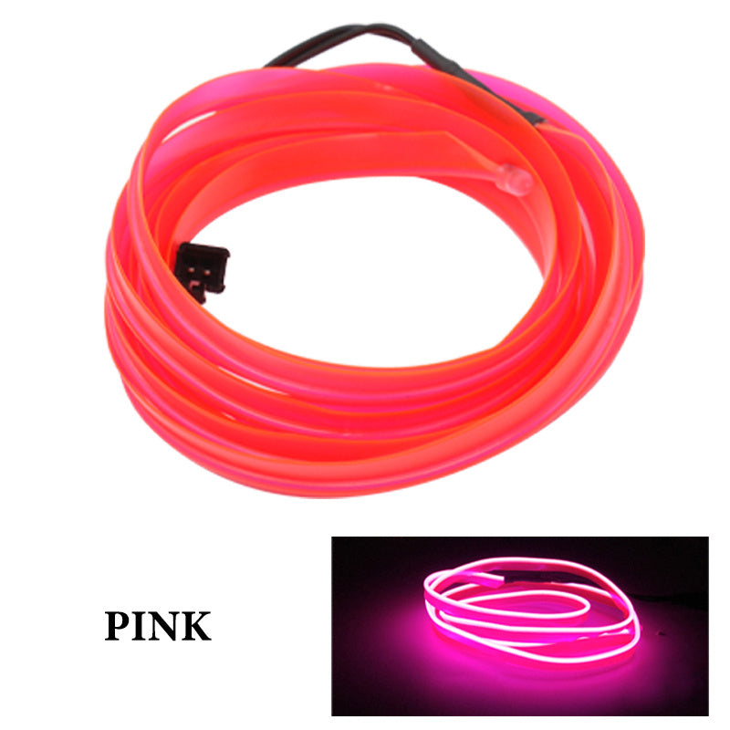 Car Interior Lighting El Cold Light Band Edge Wide Edge Car Atmosphere Lamp 1M2M3M 5M Luminous Line Set 1619335636122