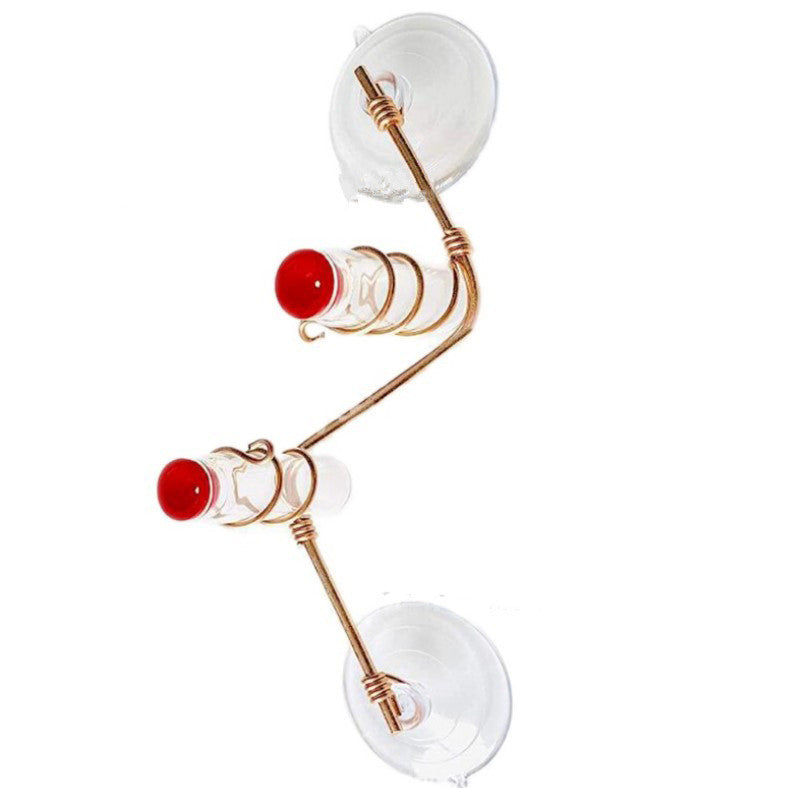 Garden Bird Feeder Supplies Hummingbird Feeder Drinker Suction Cup Easy To Clean Deck Garden Decor Bird Feeders for Wild Bird